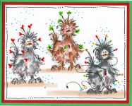 3 Poof Chicks Card